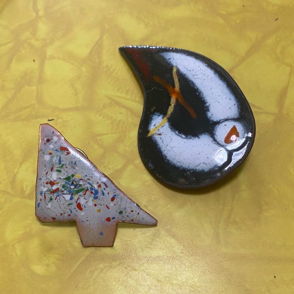 Enamel and Copper Pins